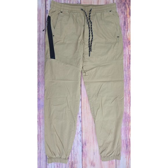 American Eagle AE Active Flex Mens Jogger Pants Beige Medium - Picture 1 of 8